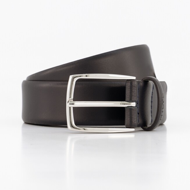 Hiltl Uni Leather Belt Dark Evening Blue