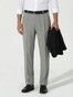 Hiltl Varmac-U B-Dynamic Super 110's Virgin Wool Subtle Faux-Uni Broek Licht Grijs