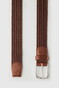 Hiltl Woven Leather Riem Cognac