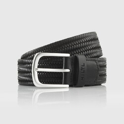 Hiltl Woven Leather Riem Zwart