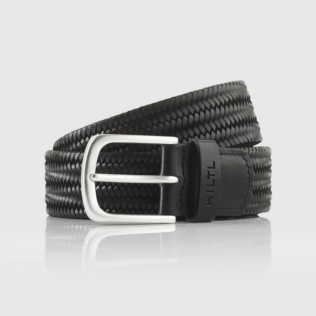 Hiltl Woven Leather Riem Zwart