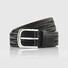 Hiltl Woven Leather Riem Zwart