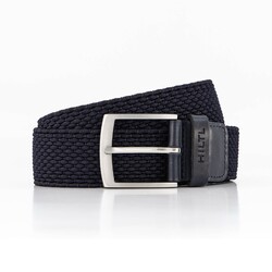 Hiltl Woven Look Belt Dark Evening Blue