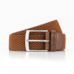 Hiltl Woven Look Belt Riem Cognac