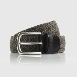 Hiltl Woven Melange Multitone Riem Grijs-Bruin