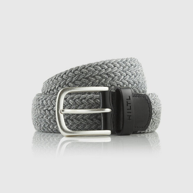 Hiltl Woven Melange Multitone Riem Grijs Melange