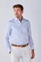 John Miller Button-Down Cotton Non-Iron Allover Stripe Overhemd Licht Blauw