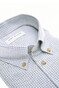 John Miller Button Down Fine Flanel Check Overhemd Licht Blauw