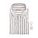 John Miller Button-Down Stripe Cotton Flanel Overhemd Midden Grijs