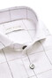 John Miller Cutaway Collar Large Check Easy Care Overhemd Wit