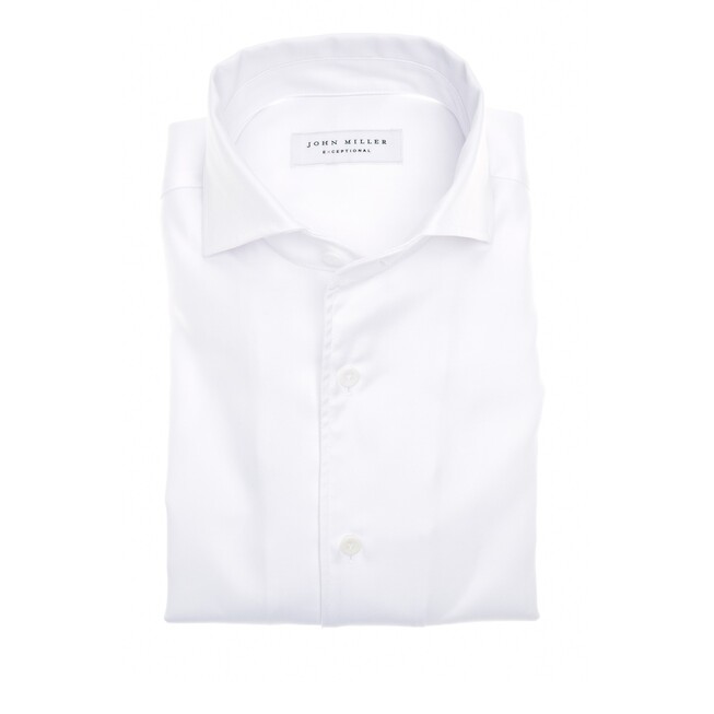 John Miller Exceptional Slim Fit Overhemd Wit