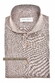 John Miller Extra Long Sleeve 7 Cotton Linnen Cutaway Collar Overhemd Donker Bruin