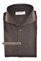 John Miller Extra Long Sleeve Hyperstretch Cutaway Collar Overhemd Donker Bruin
