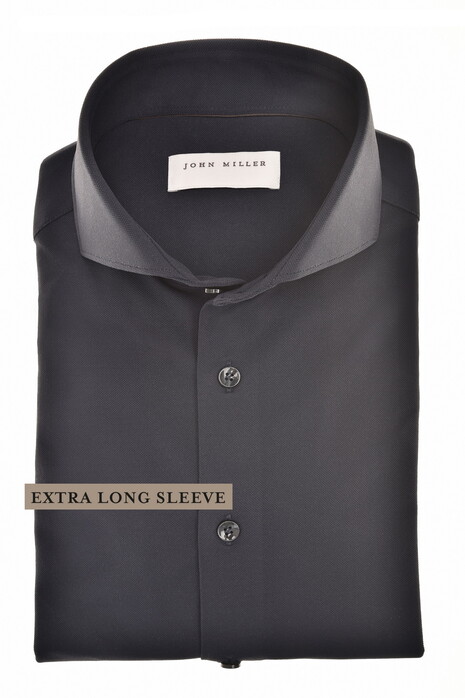 John Miller Extra Long Sleeve Hyperstretch Cutaway Collar Overhemd Navy