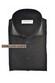 John Miller Extra Long Sleeve Wide-Spread Solid Color Wool Blend Overhemd Donker Grijs