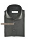 John Miller Extra Long Sleeve Wide-Spread Solid Color Wool Blend Overhemd Donker Groen