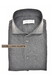 John Miller Extra Long Sleeve Wide-Spread Solid Color Wool Blend Overhemd Midden Grijs