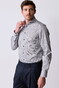 John Miller Fine Fantasy Abstract Pattern Easy Care Cotton Overhemd Donker Rood