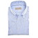 John Miller Fine Striped Button-Down Linnen Cotton Overhemd Licht Blauw