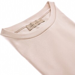 John Miller Fine Tricot Cotton Stretch T-Shirt Light Grey