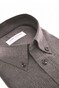 John Miller Flannel Organic Cotton Shirt Overhemd Donker Bruin