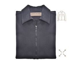 John Miller Hyperstretch Overshirt Navy