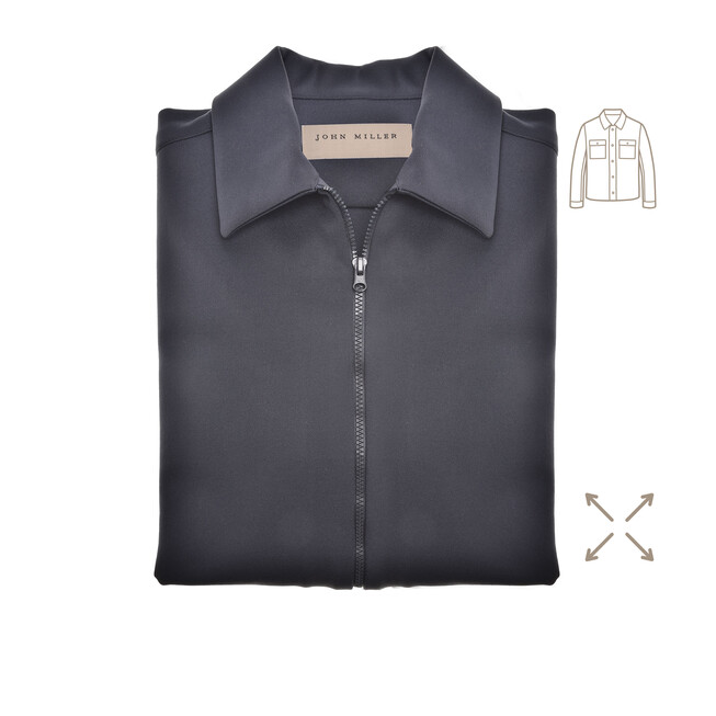 John Miller Hyperstretch Overshirt Navy