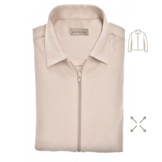 John Miller Hyperstretch Overshirt Sand