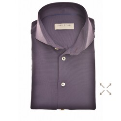 John Miller Hyperstretch Performance Shirt Overhemd Donker Paars