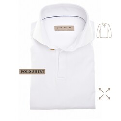 John Miller Hyperstretch Performance V-Neck Poloshirt White