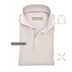 John Miller Hyperstretch Performance Zipper Poloshirt Light Grey