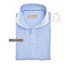 John Miller Loose Fit Cutaway Collar Linnen Cotton Blend Polo Licht Blauw