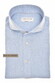 John Miller Loose Fit Cutaway Linnen Cotton Mini Herringbone Polo Licht Blauw