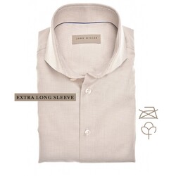 John Miller Luxury Cotton Non-Iron Fine-Structure Shirt Sand