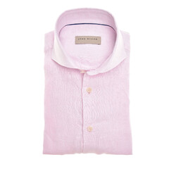 John Miller Luxury Linen Overhemd Licht Roze