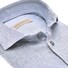 John Miller Mélange Color Fine Texture Linnen Stretch Blend Overhemd Midden Blauw