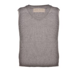 John Miller Merino R-Neck Pullover Light Brown