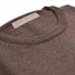 John Miller Merino R-Neck Trui Donker Bruin