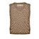 John Miller Merino R-Neck Trui Midden Bruin