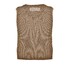 John Miller Merino R-Neck Trui Midden Bruin