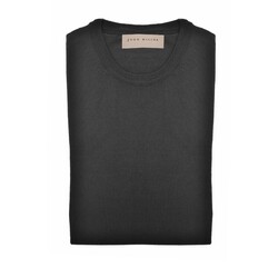 John Miller Merino R-Neck Trui Zwart