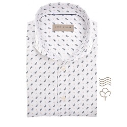 John Miller Mini Paisley Fantasy Overhemd Wit