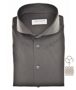 John Miller Natural Comfort Knitted Organic Cotton Shirt Dark Green