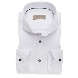 John Miller Non-Iron Fine Structure Overhemd Wit