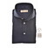 John Miller Plain Color Cotton Tricot Overhemd Navy