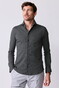John Miller Plain Color Hyperstretch Cutaway Collar Overhemd Donker Groen Melange