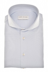 John Miller Plain Color Hyperstretch Cutaway Collar Overhemd Licht Blauw