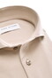John Miller Plain Color Hyperstretch Cutaway Collar Overhemd Licht Bruin