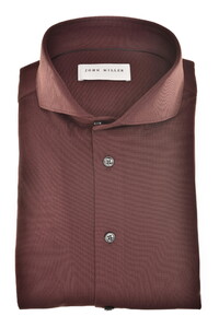 John Miller Plain Color Hyperstretch Cutaway Collar Shirt Dark Red