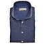 John Miller Plain Cotton-Linen Blend Overhemd Donker Blauw